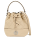 Mini Willa Bucket Bag, &pound;120, Handbags, Beige, Leather, Front view